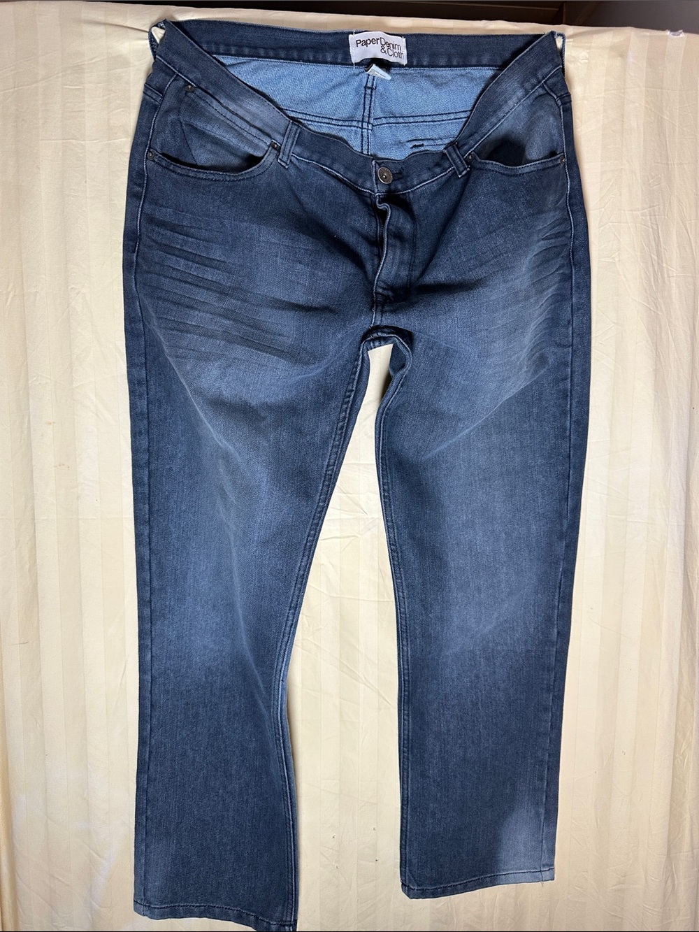 Paper Denim & Cloth Men’s Dark Blue Straight Jeans